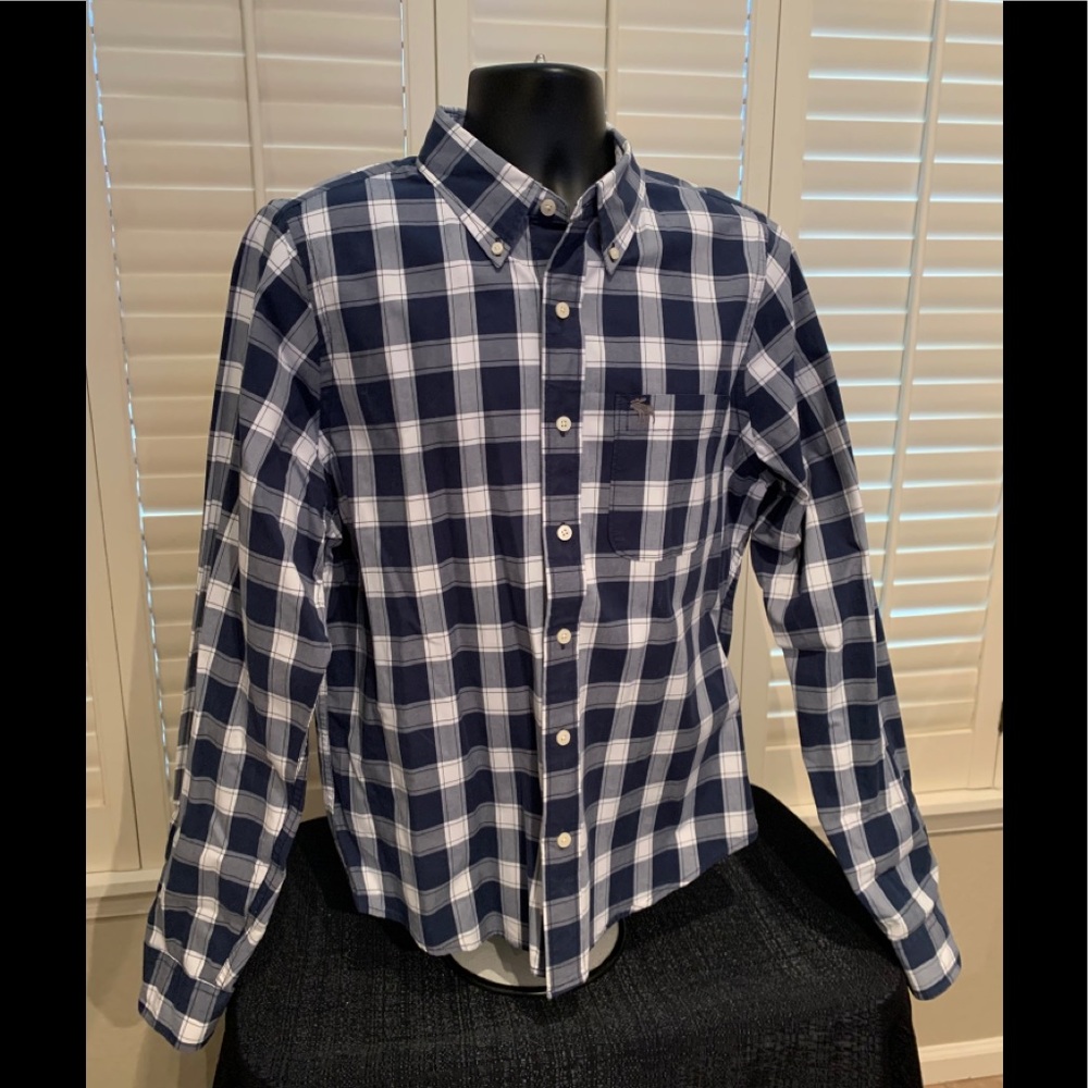 Abercrombie & Fitch XXL Muscle Shirt - Navy/ White